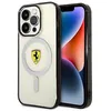 Image de Ferrari Outline MagSafe Coque transparente pour iPhone 14 Pro   TPU & polycarbonate protection dorsale et latérale