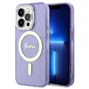 Image de Guess Glitter Gold MagSafe - Coque pour iPhone 14 Pro (Violet) - 3666339125684