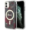 Image de Coque telephone - bumper telephone Guess GUHMN61HCFWSA Coque rigide pour iPhone 11 / XR 61 Vert Fleur