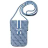 Image de Sac bandoulière pour téléphone - Guess - 4G Stripes - Bleu - Zippée - Synthétique