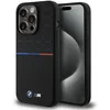 Image de Coque Téléphone - BMW - iPhone 15 Pro - Silicone Pattern - Anti-choc - Design Noir