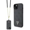 Image de Guess Crossbody 4G Metal Logo - Étui pour iPhone 15 Plus (noir)