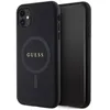 Image de Coque de téléphone - Guess - Saffiano MagSafe - iPhone 11 - Noir - Élégant - Rigide
