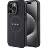 Image de Coque pour iPhone 15 Pro Max - Guess Saffiano MagSafe (GUHMP15XPSAHMCK) - Noir