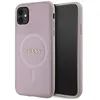 Image de Coque Guess Saffiano MagSafe pour iPhone 11 rose