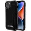 Image de Coque - KARL LAGERFELD - Hardcase Strass - iPhone 15/14/13 - Plaque Métallique Logo - Noir