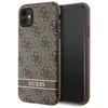 Image de Guess 4G Imprimé Stripe - Coque pour iPhone 11 / iPhone XR (Marron)