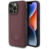 Image de Étui pour iPhone 15 Pro - Mercedes-Benz - Urban Line - Cuir écologique - Rouge - Semi-rigide