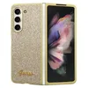 Image de Étui Guess Pour Samsung Galaxy Z Fold5 Coque Rigide Or Protection Script Paillettes