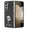 Image de Coque de téléphone - Karl Lagerfeld - Galaxy Z Fold 5 - Saffiano - Monogram Ikonik Pin - Noir