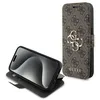 Image de Coque pour iPhone 15 Pro - Guess Book 4G (GUBKP15L4GMGBR) - Marron