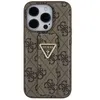 Image de Guess Grip Stand 4G Triangle Strass Logo - Coque iPhone 15 (marron)