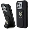 Image de Coque Guess Grip Stand 4G Saffiano Strass pour iPhone 15 Pro Max - Black