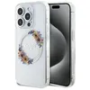 Image de Guess IML Flowers Wreath MagSafe - Coque iPhone 15 Pro Max (Clair)