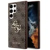 Image de Coque de téléphone - Guess - S24 Ultra - Marron - Texture saffiano - Protection chocs