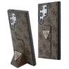 Image de Coque pour téléphone - Guess - Grip Stand 4G - Marron - Cuir écologique - Sangle confortable