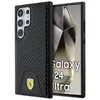 Image de Coque de téléphone - Ferrari - Carbon Stitched Bottom - Noir - Souple - Protection chocs et rayures