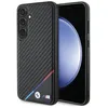 Image de Étui pour smartphone - BMW - Carbon Tricolor Line MagSafe - Noir - Semi-rigide - Compatible Samsung Galaxy S24