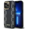 Image de Étui en cuir - DKNY - iPhone 13 Pro Max - MagSafe - Noir - Motif damier