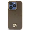 Image de IPhone 15 Plus Case - DKNY Leather Pattern Metal Logo MagSafe (DKHMP15MPSHRPSW) - Brown