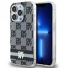 Image de IPhone 15 Pro Case - DKNY IML Checkered Mono Pattern & Printed Stripes MagSafe (DKHMP15LHCPTSK) - Noir