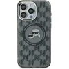 Image de Coque pour iPhone 15 Plus - Karl Lagerfeld IML MagSafe (KLHMP15MHMCMCKKMHMHK) - Monogramme Tête Karl&Choupette