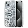 Image de Karl Lagerfeld Liquid Glitter Choupette Head MagSafe - Coque iPhone 14/15/13 (Transparent)