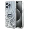 Image de Karl Lagerfeld Liquid Glitter Choupette Head MagSafe - Coque iPhone 14 Pro (Transparent)