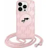 Image de Coque Crossbody - Karl Lagerfeld - Karl & Choupette - MagSafe - Rose - iPhone 15 Pro Max