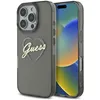Image de Coque Guess Hardcase IML Heart pour iPhone 16 Pro - Black