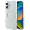 Image de Coque pour iPhone 16 - Guess IML Glitter Circle MagSafe (GUHMP16SHFGERET) - Clear