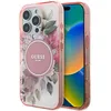 Image de Coque Guess IML Flower & Tonal Circle MagSafe pour iPhone 16 Pro Max - Pink
