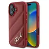 Image de Coque téléphone - Karl Lagerfeld - iPhone 16 - Matelassée - Cuir écologique - Rouge