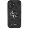 Image de Coque pour iPhone 16 Plus avec Monogramme et Logo 4G en Métal Guess Gris foncé