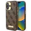 Image de Coque Guess Hardcase 4G Logo Plate MagSafe pour iPhone 16 Plus - Brown