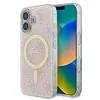 Image de Coque pour iPhone 16 - Guess IML 4G MagSafe (GUHMP16SH4STP) - Rose
