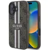 Image de Coque Guess Hardcase 4G Printed Stripes MagSafe pour iPhone 16 - Brown
