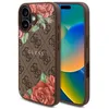 Image de Coque Guess Hardcase 4G Flower Print MagSafe pour iPhone 16 - Brown