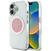 Image de Coque Guess IML Metal Colored Circle MagSafe pour iPhone 16 - Pink