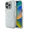 Image de Coque Guess IML Metal Colored Circle Classic Logo MagSafe pour iPhone 16 Pro (blanc)