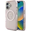 Image de Coque Guess IML Metal Mountain Logo MagSafe pour iPhone 16 - Pink