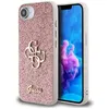 Image de Coque Guess Fixed Glitter Big 4G pour iPhone 16e (rose)