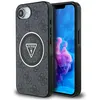 Image de Coque Guess IML Metal Glitter 4G Circle Triangle MagSafe pour iPhone 16e - Black