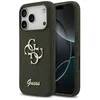 Image de Coque Guess Silicone Big 4G Script pour iPhone 17 Pro Max - Khaki