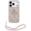 Image de Coque Guess Hardcase 4G Classic Logo avec dragonne de perles pour iPhone 17 Pro - Pink