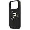 Image de Coque en Silicone Liquide - KARL LAGERFELD - Karl et Choupette - Compatible MagSafe - iPhone 17 Pro - Noir