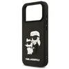 Image de Coque hybride - KARL LAGERFELD - 3D Rubber Karl et Choupette - iPhone 17 Pro - Noir - Résistant aux rayures