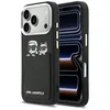 Image de Coque porte-cartes Karl Lagerfeld Hardcase Leather K&C Print & Pocket pour iPhone 17 Pro - Black