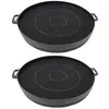 Image de Lot de deux filtres charbon type B210 FAC539 210X30 mm Hotte CHF210 481281718524 KFC6901 FAURE BRANDT SAUTER SCHOLTES AIRLUX