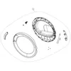 Image de Porte complète (repère 10) Sèche-linge 2984780100 BEKO